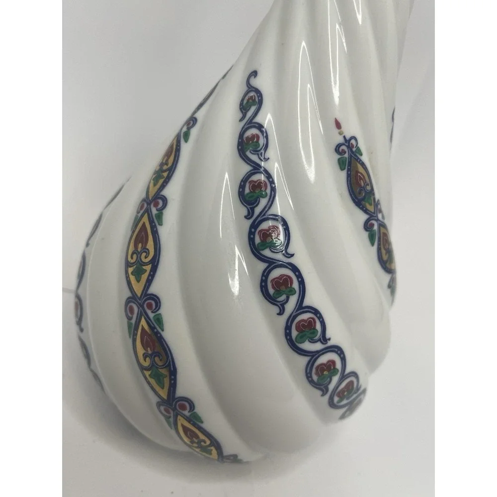 Vintage Elizabeth Arden Byzantium Spiral Decanter Enameled Potion Genie Bottle